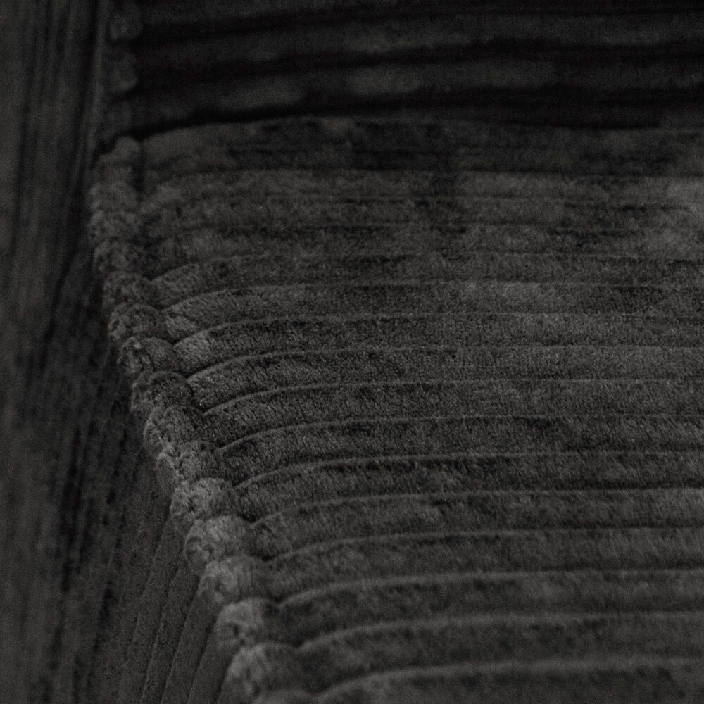 Furniture of America Facil 2-Piece Modular Armless Loveseat in Black, , large