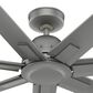 Hunter Downtown 72" Outdoor Ceiling Fan in Matte Silver, , large