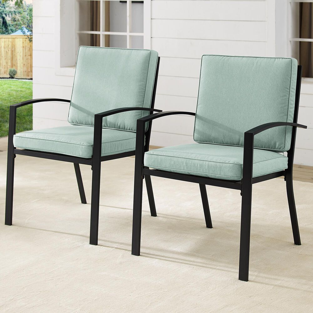 Crosley Furniture Kaplan 2-Piece Patio Chair Set in Mist, , large