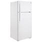 GE Appliances 17.5 Cu. Ft. Top Freezer Refrigerator with Edge-to-Edge Glass Shelves in White, , large