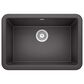 Blanco Ikon 27" Apron Single Bowl Farmhouse Sink in Cinder, , large