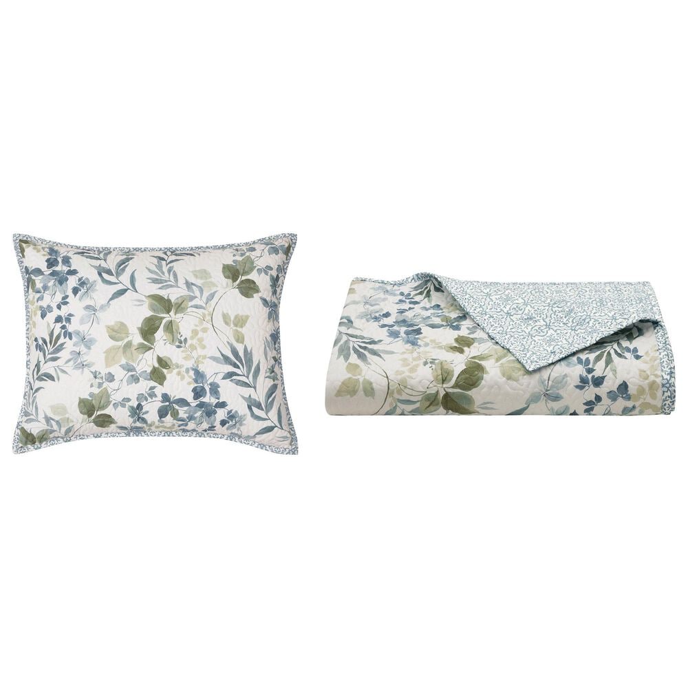 Royal Court Evergreen 2-Piece Twin/Twin XL Quilt Set in Blue, , large
