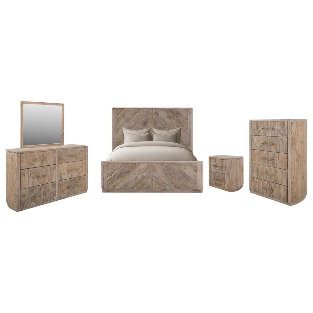 Fallridge Balam 5-Piece King Platform Bedroom Set in White, , large