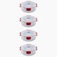 Joseph Joseph Nest Lock 8-Piece Round Food Container Set in Red, , large
