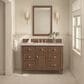 James Martin Vanities Lorelai 48" Single Vanity in Mid-Century Walnut with 3 cm Victorian Silver Quartz Top, , large