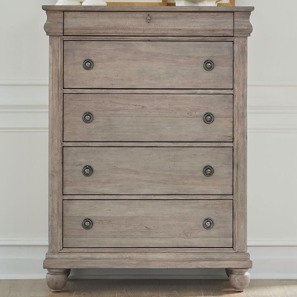 Belle Furnishings Rustic Traditions 5-Drawer Chest in Saddle Tan, , large