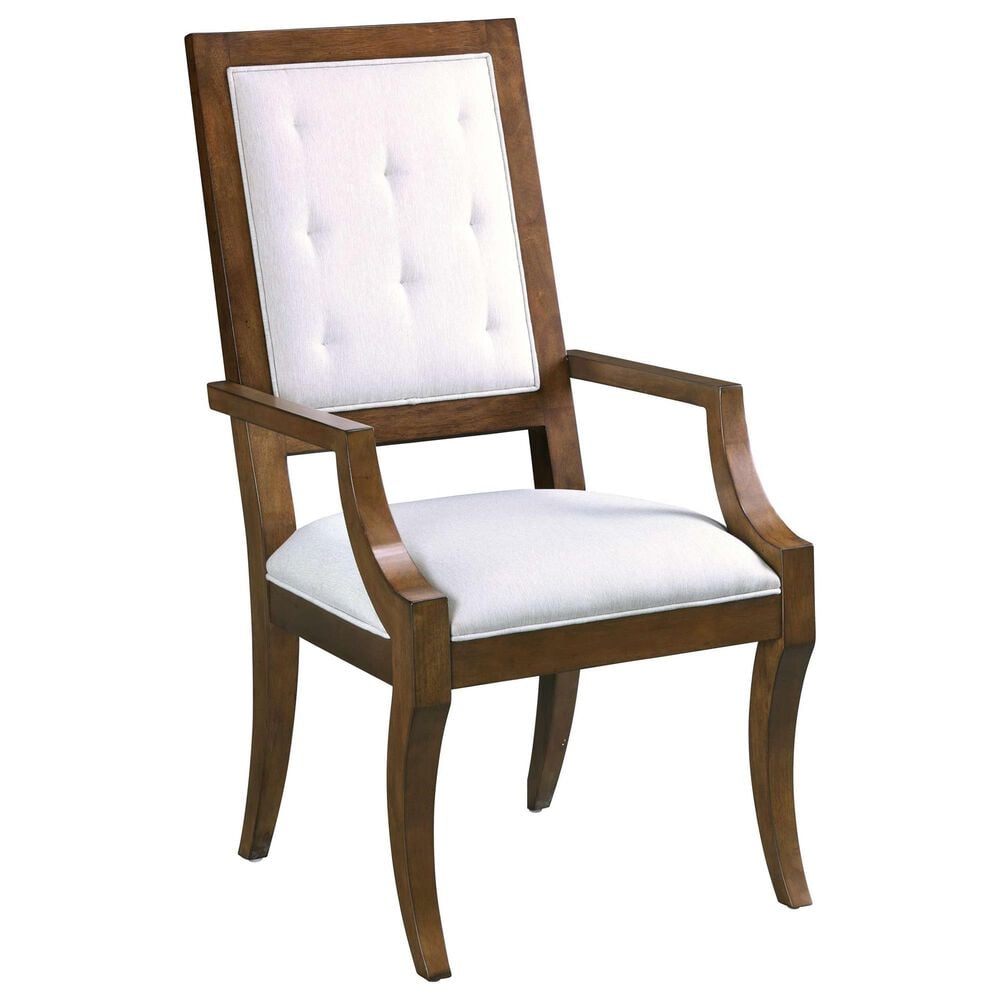 Hekman Fairfax Dining Arm Chair in Linen Upholstery, , large