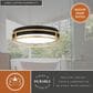 Vaxcel Northgate 13" 1-Light Flush Mount in Matte Black and Satin Gold, , large