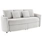 Lifestyle Solutions Beckett Stationary Storage Sofa in Ivory, , large