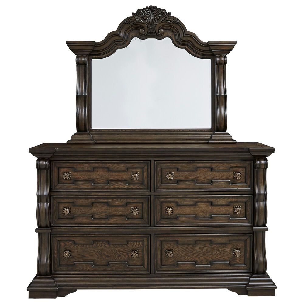 Millenium Maylee 4-Piece King Bedroom Set in Dark Brown, , large