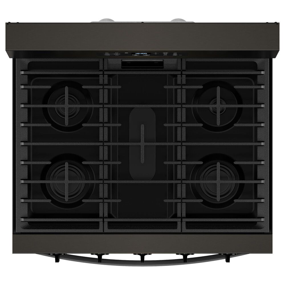 Whirlpool 5.0 Cu. Ft. Freestanding Gas Range with Air Cooking Technology in Black Stainless Steel, , large