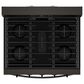 Whirlpool 5.0 Cu. Ft. Freestanding Gas Range with Air Cooking Technology in Black Stainless Steel, , large