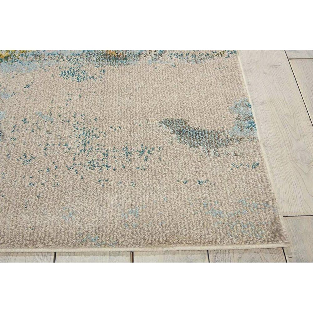 Nourison Celestial CES02 5&#39;3&quot; x 7&#39;3&quot; Sealife Area Rug, , large
