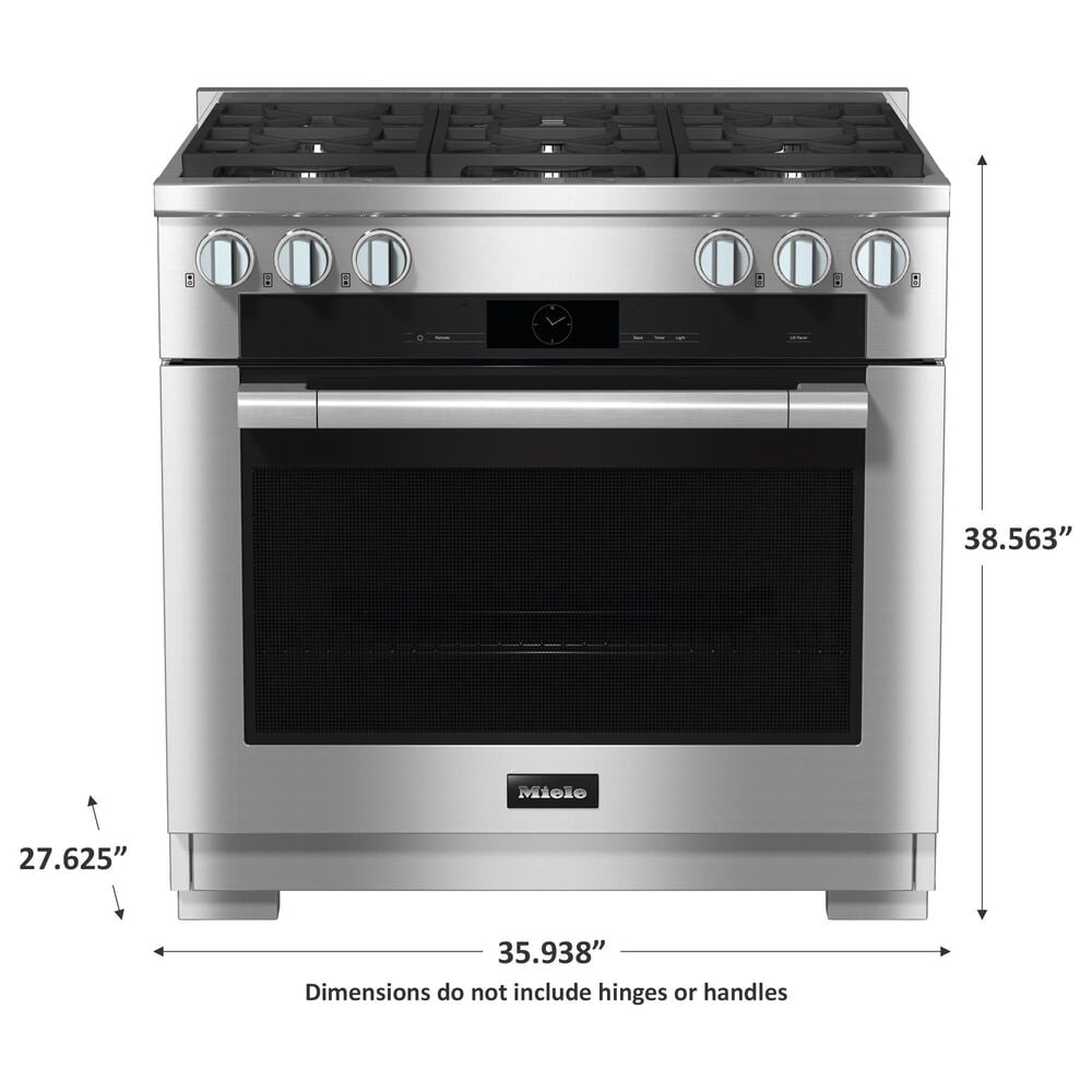 Miele 36&quot; Freestanding Dual Fuel Range in Stainless Steel, , large