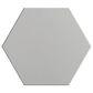 Emser Heksa Silver 8" x 9" Porcelain Tile, , large