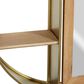 Maple and Jade 28" x 27" Wall Shelf in Gold, , large
