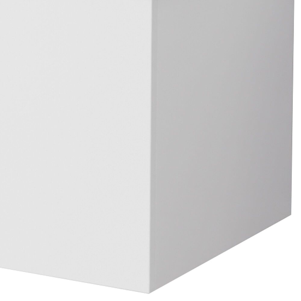 Lexora Home Geneva 30" Single Bathroom Vanity in Glossy White with 2 cm White Cultured Marble Top and Rectangular Sink, , large