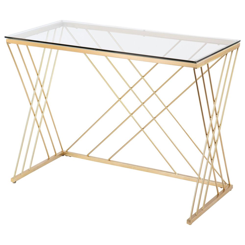 Southern Enterprises Dezby Desk in Gold, , large
