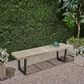 Hearth and Haven Outdoor Dining Bench in Black and Gray, , large