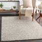 Surya Falcon Brown, White, Black and Taupe 8" x 10" Area Rug, , large