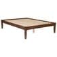 Linon Home Decor Polly Full Platform Bed in Rich Walnut, , large