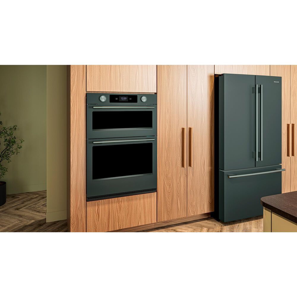 KitchenAid 6.4 Cu. Ft. Smart Electric Combo Wall Oven with Intelligent Cooking Camera in Juniper, , large