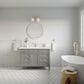 James Martin Vanities Brittany 30" Single Bathroom Vanity in Urban Gray with Single Hole 3 cm White Zeus Quartz Top and Rectangular Sink, , large