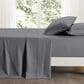 Trade Linker 4-Piece Queen Waffle Hem Sheet Set in Grey, , large