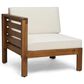 Hearth and Haven Cambridge 5-Piece Patio Conversation Set with Beige Cushion in Teak, , large