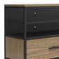 DHP Structure 60" TV Stand in Sterling Oak, Matte Black and Smoked Black, , large