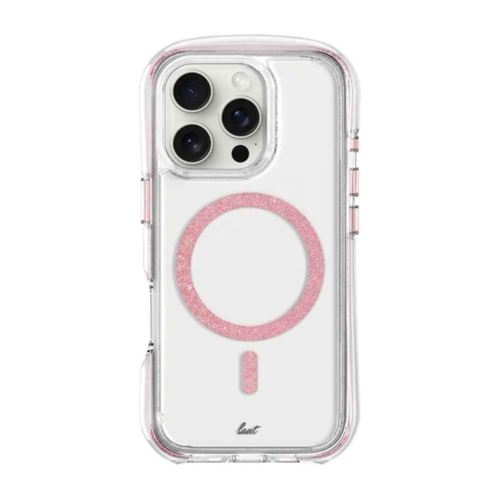 LAUT Magsafe Case Aero Sparkle for iPhone 16 Pro Max - Crystal Pink, , large