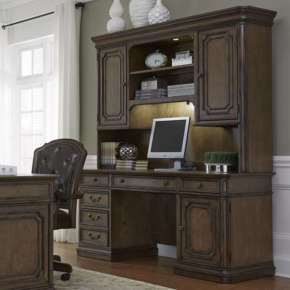 Belle Furnishings Amelia Jr Executive Credenza in Antique Toffee, , large