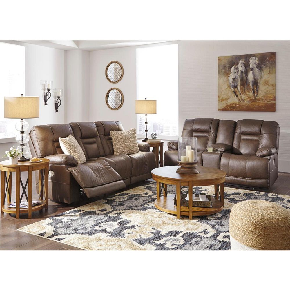 Ashley Wurstrow Power Reclining Sofa with Adjustable Headrest in Umber, , large