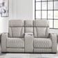 Ashley Boyington Power Reclining Loveseat with Console in Gray, , large
