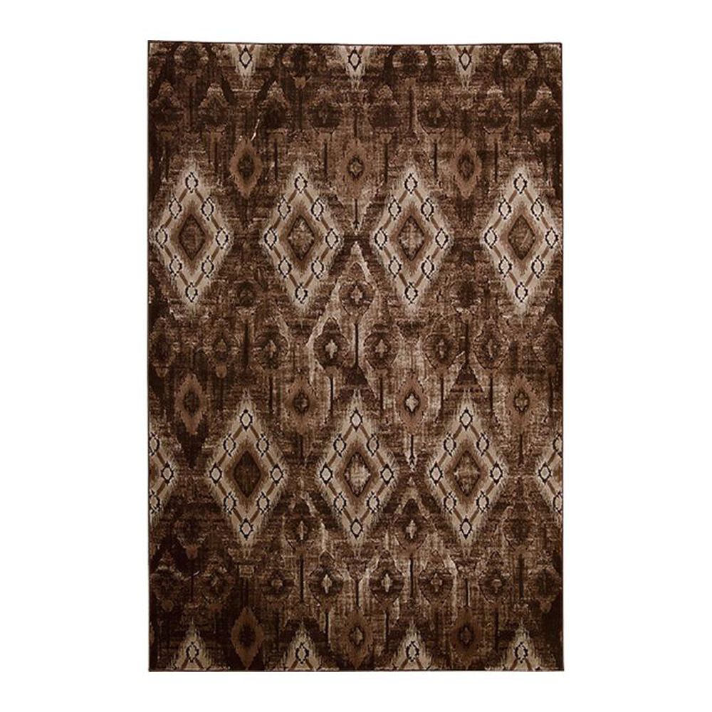 Nourison Karma KRM02 3"9" x 5"9" Chocolate Area Rug, , large