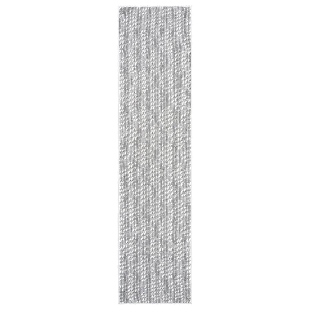 Safavieh Bermuda BMU804A 2" x 12" Ivory and Light Grey Indoor/Outdoor Performance Runner, , large