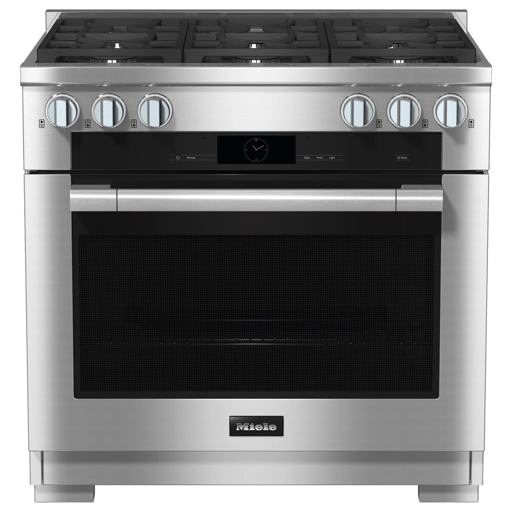 Miele 36&quot; Freestanding Dual Fuel Range in Stainless Steel, , large