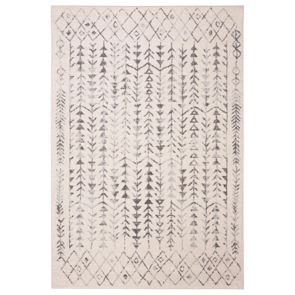 Safavieh Tulum TUL262A 6" x 9" Ivory and Grey Area Rug, , large