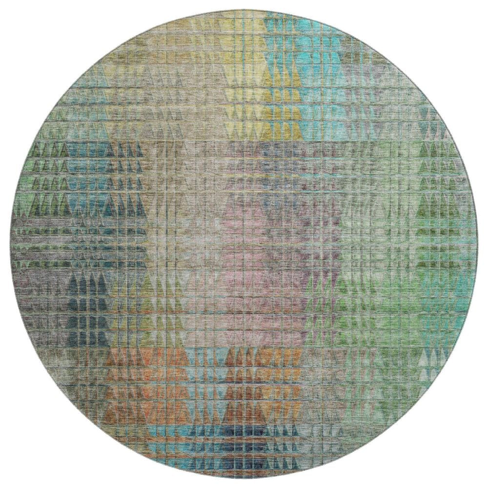 Dalyn Rug Company Trevi TV6 8" Round Green Area Rug, , large