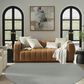 Nourison Courtyard Ivory and Aqua 8" Round Indoor/Outdoor Area Rug, , large