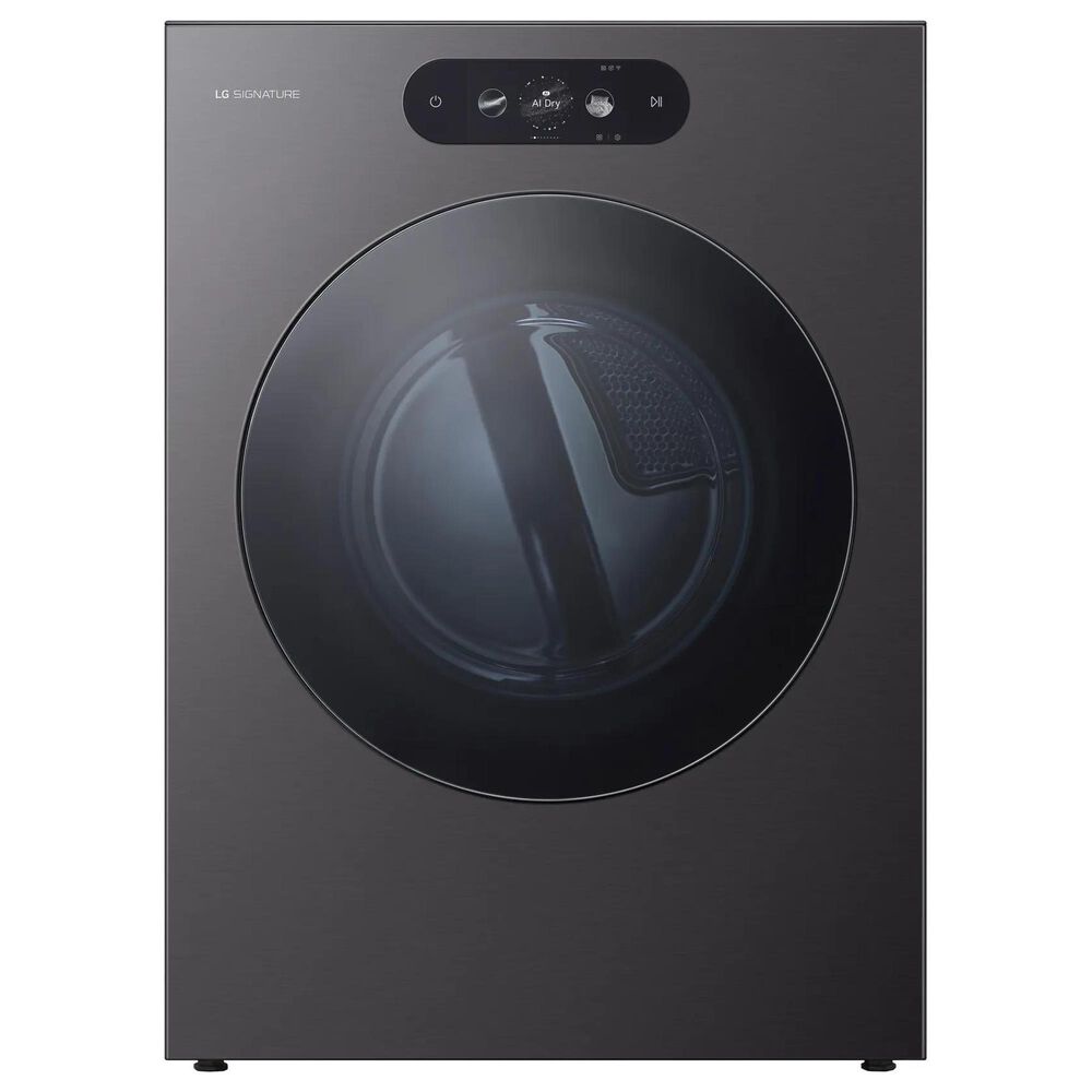 LG 9 Cu. Ft. Smart Front Load Gas Dryer in Brushed Black Steel, , large