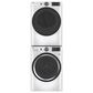 GE Appliances 4.8 Cu. Ft. Front Load Washer and 7.8 Cu. Ft. Electric Dryer Laundry Pair in White, , large
