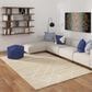 L&R Resources Willow White 7"9" x 9"9" Area Rug, , large
