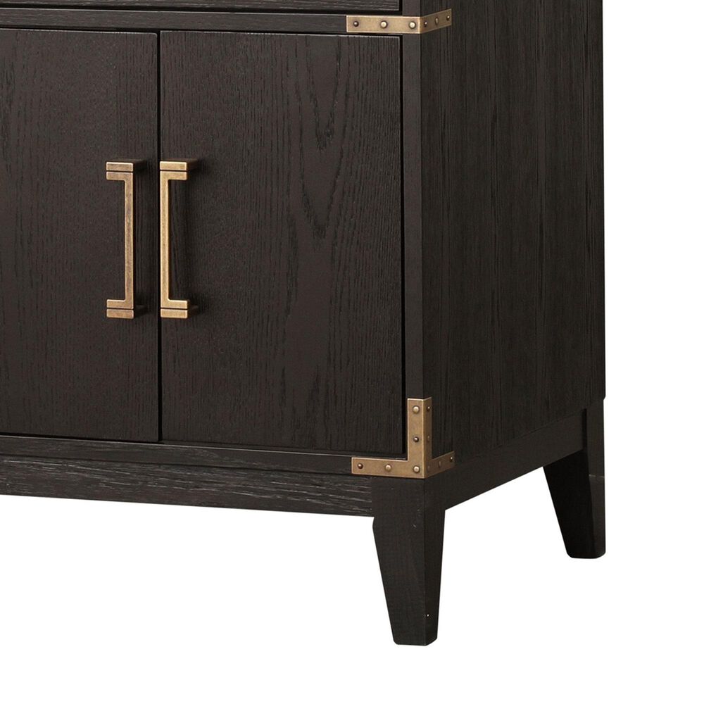 Lexora Home Laurel 60&quot; Double Bathroom Vanity in Brown Oak with White Quartz Top and Rectangular Sinks, , large