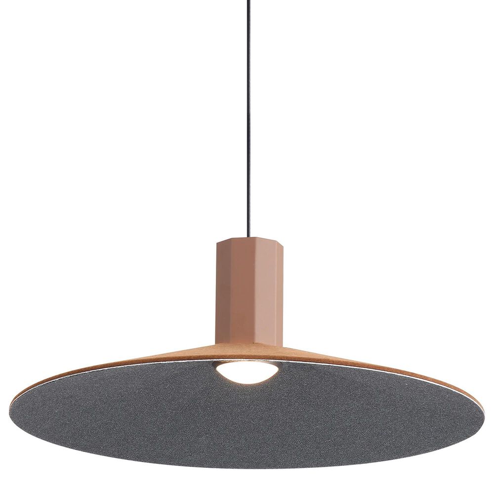 Golden Lighting Faroe 20" 1-Light LED Pendant in Coffee and Black, , large