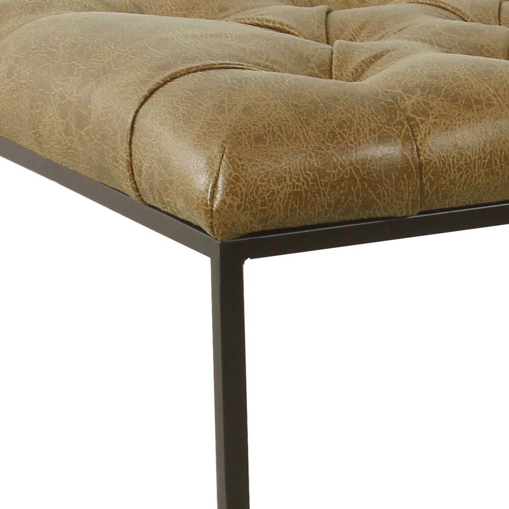 Kinfine Small Ottoman in Light Brown, , large