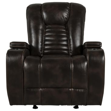 Oxford Furniture Manual Glider Recliner in Bolero Coffee, , large