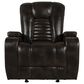 Oxford Furniture Manual Glider Recliner in Bolero Coffee, , large