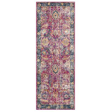 Surya Harput HAP-1013 2"7" x 10"3" Garnet, Blue and Teal Runner, , large