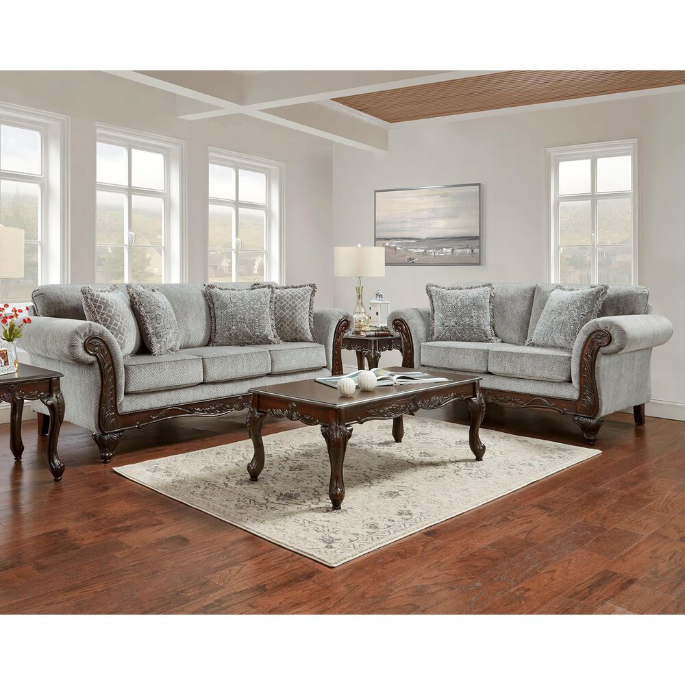 Arapahoe Home Emma 2-Piece Stationary Living Room Set in Slate, , large